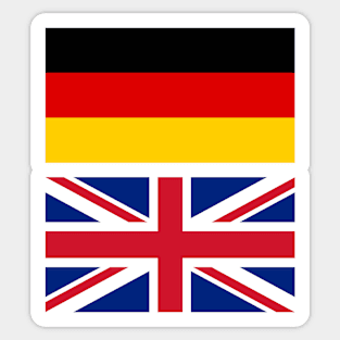 UK and Germany Flag Sticker